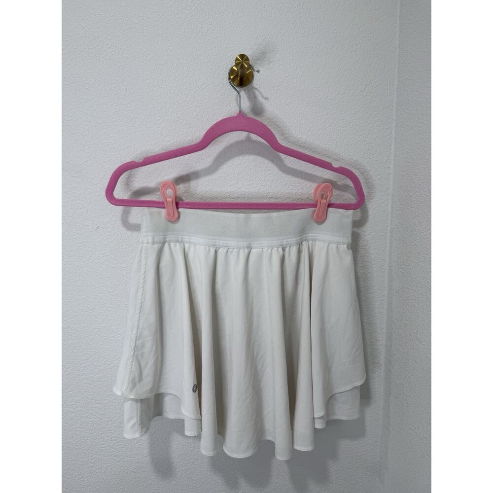Lululemon Court Rival High-Rise Skirt Women’s Size 10 Tall White - Picture 2 of 8
